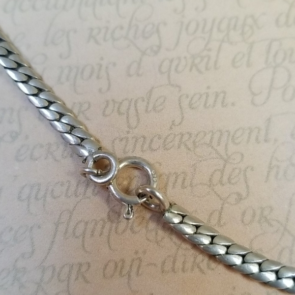 Vintage Art Deco 1920s Sterling Silver Onyx and Marcasite Statement Necklace - Picture 6 of 16